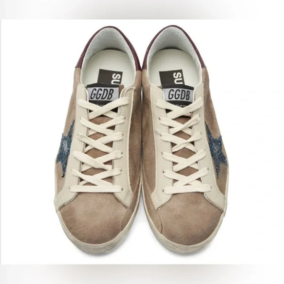 Golden Goose Beige and Blue Suede
Superstar Sneakers Size 6” - Picture 11 of 12